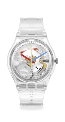 Swatch Gent Biosourced Unisex Watch Casual Polymer Transparent Quartz Waterproof Clearly Gent