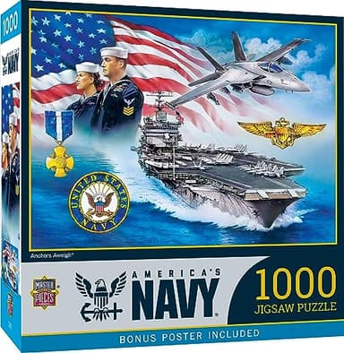 MasterPieces 1000 Piece Jigsaw Puzzle - U.S. Navy - 19.25"x26.75"