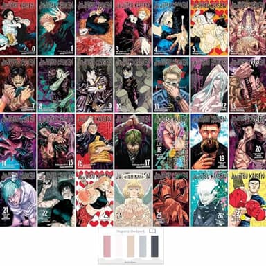 Jujutsu Kaisen Manga Series (Volume 0-28) 29 Books Collection Set by Gege Akutami & Juliet Music Bookmarks