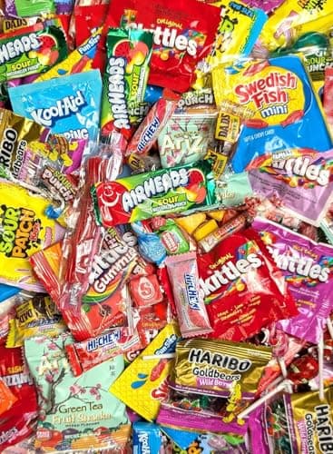 Candy Variety Pack - Assorted Candy Party Mix - 4 LB Bag - Sweets Assortment - Bulk Individually Wrapped - Pinata Candies - Mixed Candies - Queen Jax - Deluxe Mix