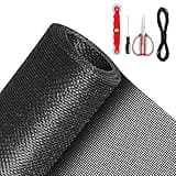 QWR Pet Proof Window Screen Replacement Kit, 39"x118" Durable High Hardness Screen Mesh Replacement Window Screens Repair Kit for Sliding Screen Door,Patio and Windows.(Folded Package)