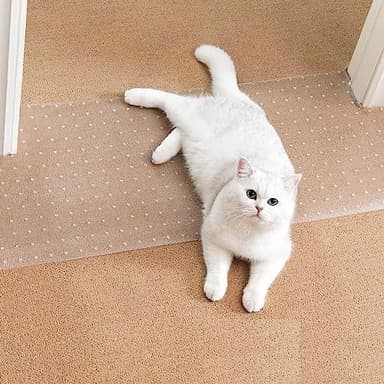 Uross Carpet Protector for Pets - Cat Scratch Guard Mat, Anti Scratch Under Door Guard, Easy to Cut Plastic, 3.6FT
