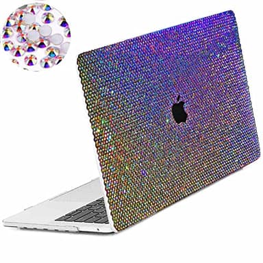Teazgopx Bling Rhinestone Case for MacBook Air 15 inch 2025 2024 2023 Release M4 A3241/M3 A3114/M2 A2941 Chip with Liquid Retina Display Touch ID,Glitter Sparkle Diamond Fashion Luxury Shiny Shell