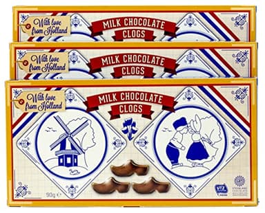 Steenland Chocolate Shoe (Klompjes or Clogs) Pack of 3