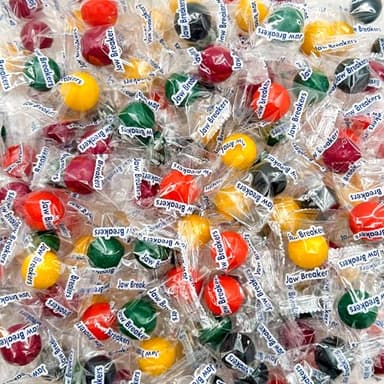 Jawbreakers Hard Candy | 1 Pound Bag - Approx. 75 Count | Fruit Flavored Assortment