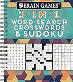 Brain Games - 3-In-1: Word Search, Crosswords & Sudoku (256 Pages)