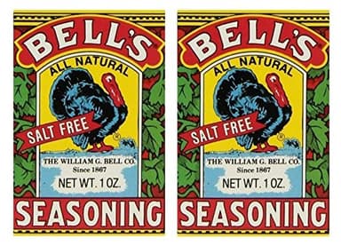 Bell's All Natural Seasoning – 1 oz Box – Classic Salt-Free Poultry Blend – Gluten-Free, Kosher, Non-GMO (Pack of 2)