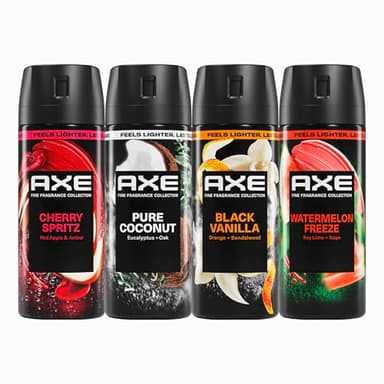 AXE Body Spray Touch of Sweetness 4 Count Stay fresh for 72 hours Aluminum Free 2.9 oz