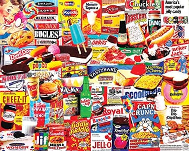 White Mountain Puzzles Things I Ate As A Kid Collage Puzzle - 1000 Piece Jigsaw Puzzle