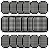 LEKEONE Replacement Gel Pads for All Abdominal Belts, 6 Sets (18 Gel Pads) Black