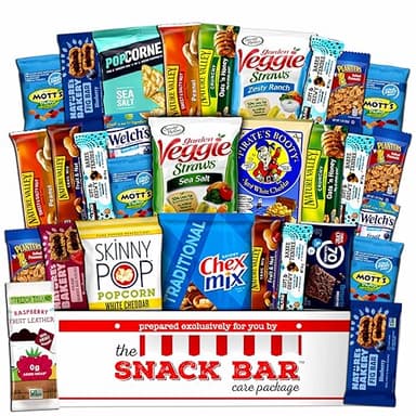 Healthy snack Care Package (30 count) A Gift crave Snack Box with a Variety of Healthy Snack Choices – Great for Office, College Military, Work, Students etc.