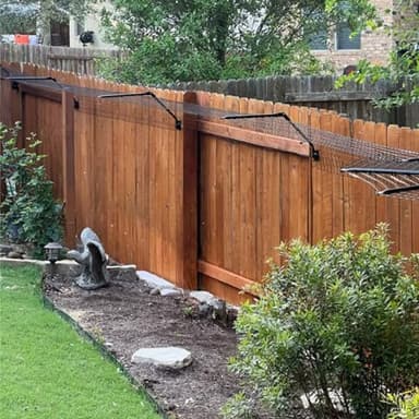 PURR…FECT Fence Conversion System for Cats - Cat-Proof Steel Toppers for Existing Outdoor Fencing, Containment Barrier For Wood, Chain Link, Metal, Brick, & Vinyl Fences 5' Tall or Higher, 50 Foot Kit
