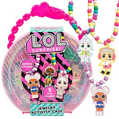 L.O.L. Surprise! Jewelry Activity Case, Create Custom Jewelry with 100+ Beads & Charms, DIY Kit for Kids Ages 6+