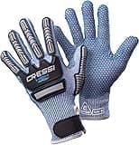 Cressi HEX Grip Gloves, Blue, L