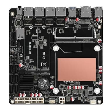HKUXZR N100 Industrial Motherboard NAS 4 Cores 4 Threads Low Power Processor 4x2.5G i226 Network M.2 Slot 6xSATA DP HDMI 2.0 PCIE ×1 DDR5