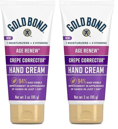 Gold Bond Age Renew Crepe Corrector Hand Cream, Replenishing & Smoothing Formula, 3 oz. (Pack of 2)