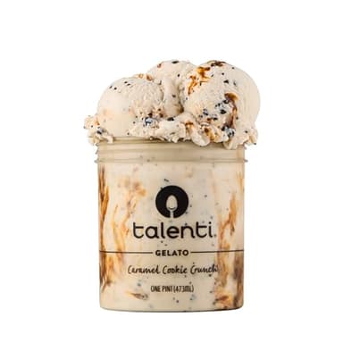 Talenti Gelato For a Delicious Frozen Dessert Caramel Cookie Crunch Made with Ingredients 1 pint