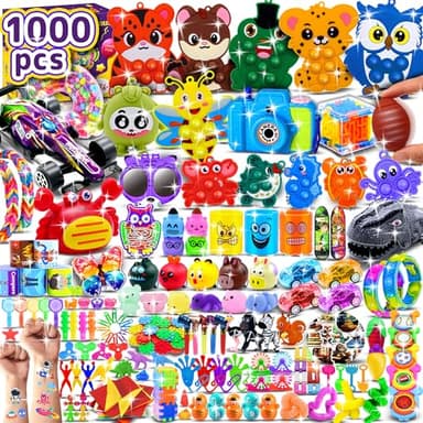 1000 PCS Party Favors for Kids, Bulk Fidget Toys,Goodie Bags Stuffers, Treasure Box Toy for Classroom Prizes, Birthday Gifts, Stocking Pinata Filler Stuffers