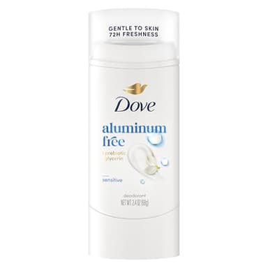 Dove Deodorant Stick Sensitive for 72 Hour Odor Protection Aluminum Free 2.4 oz