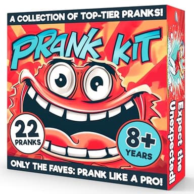 BLOONSY Prank Kit for Teens and Adults | Fart Spray, Cricket Noise Maker and Over 20 Prank Stuff | Prank Toys Pack Set Box for Gifts for Kids