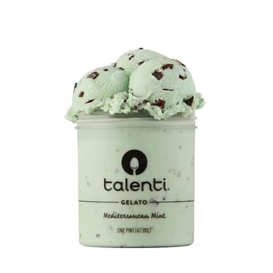 Talenti Gelato For a Delicious Frozen Dessert Mediterranean Mint Made With Non-GMO Ingredients 1 Pint