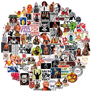 100Pcs Fighting Wrestling Stickers for Laptops, Water Bottles, Phones, Guitars & More - Versatile Adhesive for Wood, Glass, Metal, Ceramic Surfaces, DIY Decoration Stationery, Books, Suitcases