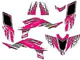 2003-2013 (Steel Frame Carb Model) YFZ 450 Shredder Pink Senge Graphics Kit Compatible with Yamaha