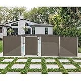 Coarbor 4’Hx16’L Removable Privacy Fence for Inground Above Ground Pools Safety Temporary Privacy Fencing for Backyard Yard Deck Garden Patio