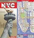 StreetSmart NYC Top 10 Map by VanDam — Laminated pocket size NYC Street & Souvenir Map of Manhattan, NY with 3D Skyline Poster and Top 10 Sights ... ferry routes and NYC Subway Map 2025 edition