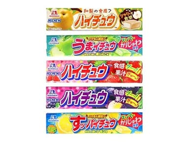 P.D.C Hi Chew Japanese 5 Flavors(Peach/green apple/strawberry/grape/lemon) Assortpack 12 Candies x 5 Packs