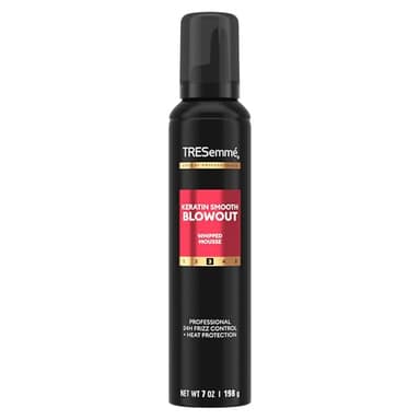TRESemmé Whipped Shaping Mousse Keratin Smooth for Instant Hydration, Weightless, 7 Fl Oz
