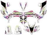 2009-2013 450R/450X (Aluminum Frame EFI) YFZ 450 SURGE Pink Senge Graphics Kit Compatible with Yamaha