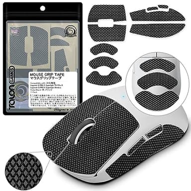 TALONGAMES Mouse Anti Slip Grip Tape Compatible with Logitech G PRO X2 SUPERSTRIKE, PRO X Superlight, Superlight 2, Gaming Mouse,Palm Sweat Absorption,Thin 0.5mm,Cut to Fit, Easy to Apply, Mouse Skin
