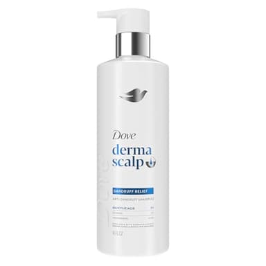 Dove Derma Scalp Shampoo 1 ct Dandruff Relief for Boosting Resilience & Removing Flakes, with Salicylic Acid, 16 oz