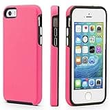 CellEver Heavy-Duty Case for iPhone 5/5s/SE (1st Gen 2016 Edition) - Dual Layer, Military Grade Protection, Elevated Screen & Camera Protection, Slim, Shockproof Non-Slip Phone Cover (Pink)