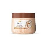 Dove Brown Sugar and Coconut Body Scrub Exfoliates and Deeply Nourishes for Smooth, Radiant Skin 15oz