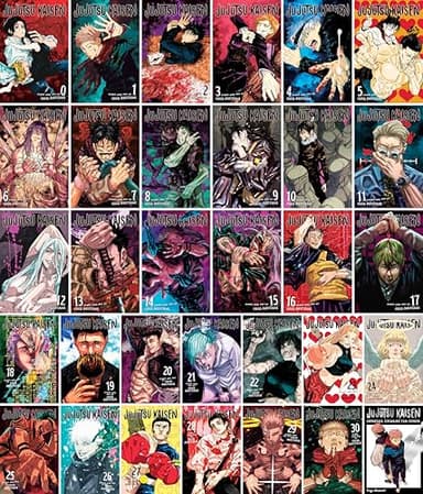 Jujutsu Kaisen Complete Collection (32 Books) Manga Series Set (Vol. 0-30 + Guide)