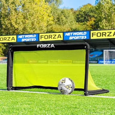 FORZA POD Goal Lite | Lightweight ALU40 Portable Soccer Goal – Assembles in Seconds – Perfect for Training, Matches & Backyard Play – Sizes: 4ft, 5ft & 6ft (Fluro Yellow, 4 x 2)