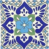 Box of 9-4¼ x 4¼ Polanco 3 - Talavera Mexican Ceramic Tiles