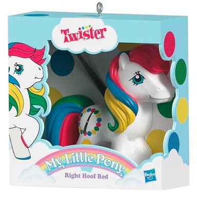 Hallmark Keepsake Christmas Ornament 2025, Hasbro My Little Pony Retro Twister Right Hoof Red, Nostalgia Gifts