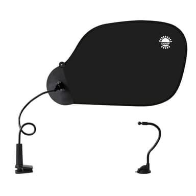 Office Desk Shade and Cubicle Shade: Blocks Light, Glare, and Disturbances. Professional, Adjustable Working Office Cubicle Accessories. Black