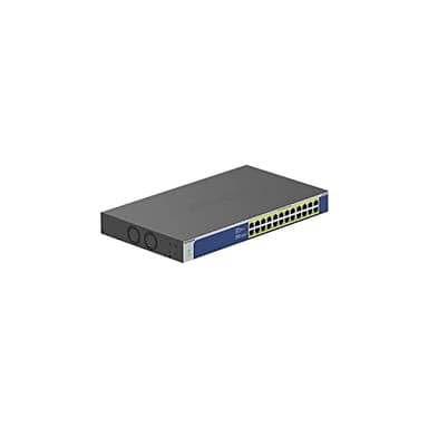 NETGEAR 24-Port Gigabit Ethernet Unmanaged PoE Switch (GS524PP) - with 24 x PoE+ @ 300W, Desktop or Rackmount