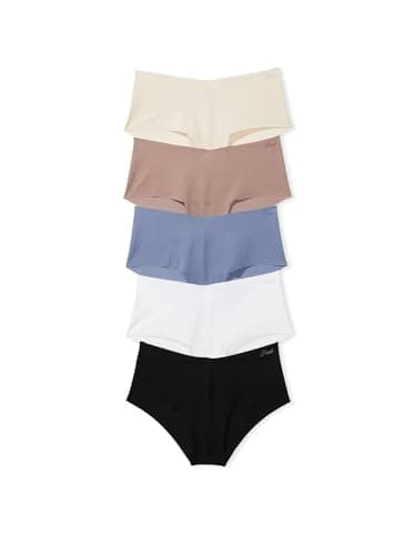 Victoria's Secret PINK Women's No Show Cheekster Underwear, Panties for Women, Spring Basic, (M)