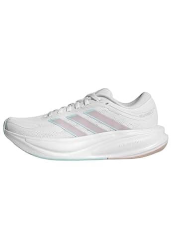 adidas Women's Response 2 Running, White/Ice Purple/Semi Flash Aqua, 9