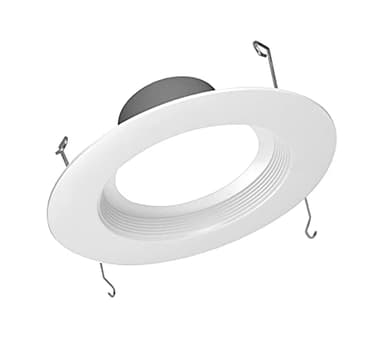 NICOR Lighting 5/6 inch 800 Lumen LED Recessed Downlight Retrofit Light Fixture in White Baffle, 3000K (DCR561081203KWHBF)