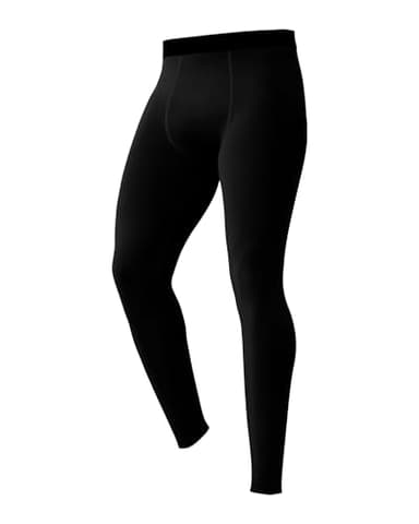 LWISMIL Black Compression Pants Men Running Moisture-Wicking Workout Tights Athletic Base Layer Basketball Cycling Pants