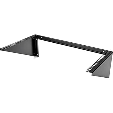 StarTech.com 6U Wall Mount Patch Panel Bracket – 19 in – Steel - Vertical Mounting Bracket for Networking and Data Equipment , TAA (RK619WALLV)