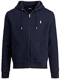 Polo Ralph Lauren Mens Double-Knit Full-Zip Hoodie (X-Large, Navy)