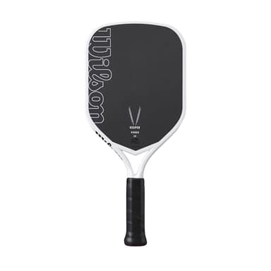 Wilson Vesper Power 14 Pickleball Paddle - Black/White, Grip Size 1-4 1/8"