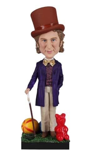 Royal Bobbles Willy Wonka & The Chocolate Factory – 8.9 Inches Tall – Collectible Bobblehead Statue